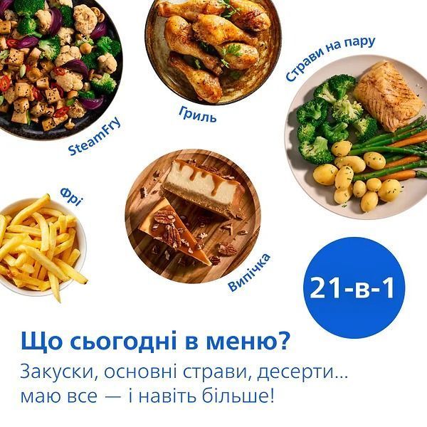 Мультипечь Philips Series 5000 OVI SteamFry NA547/07 311037 фото