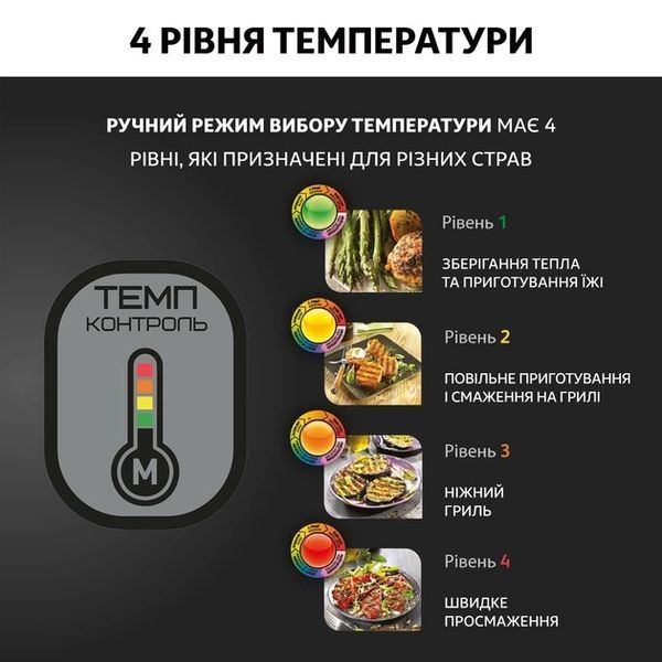 Електрогриль притискний Tefal OptiGrill+ GC716 (GC716D12) 31211 фото