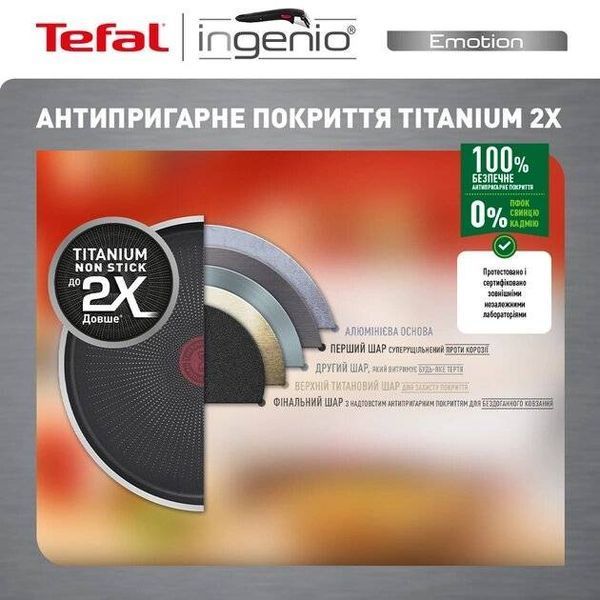 Набір каструль і сковорідок Tefal Ingenio ON (L897SK04) 33118 фото