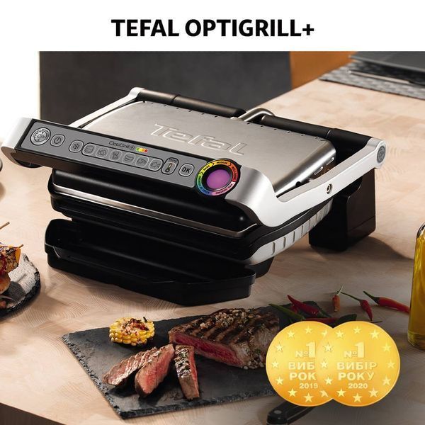 Электрогриль прижимной Tefal OptiGrill+ GC712D34 31209 фото