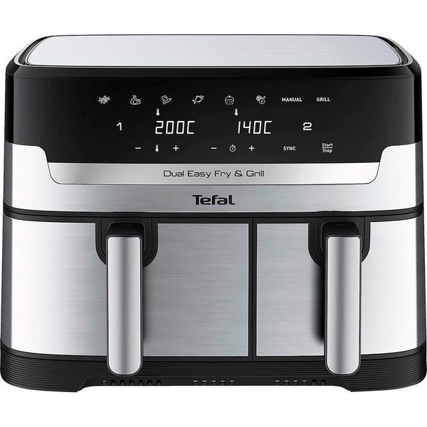 Мультипіч (аерофритюрниця) Tefal Dual Easy Fry & Grill Air Fryer EY905D10 311008 фото